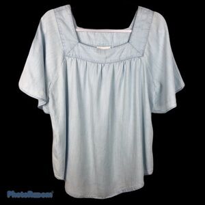 UNIVERSAL THREAD Squared Neck Boho Blouse. EUC.